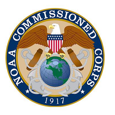 NOAA Corps emblem with eagle over globe