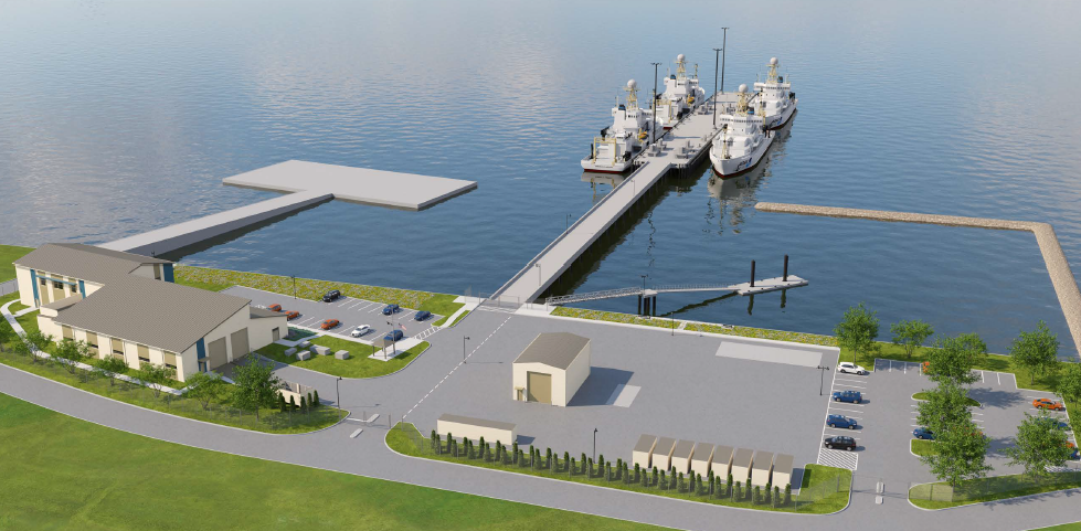 Artist's rendering of new NOAA Marine Operations Center-Atlantic