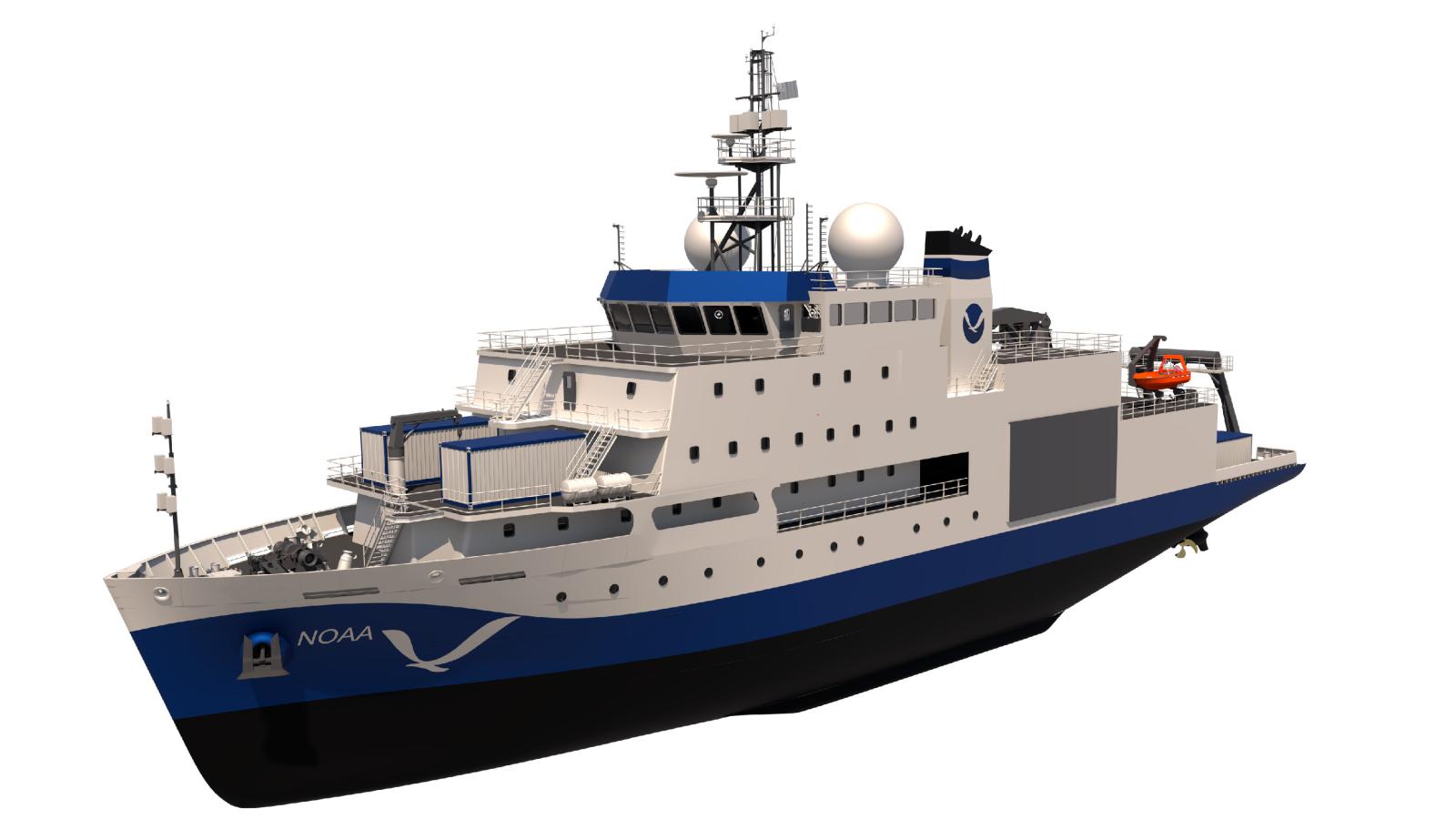 Illustration of NOAA's new Charting and Mapping Vessels