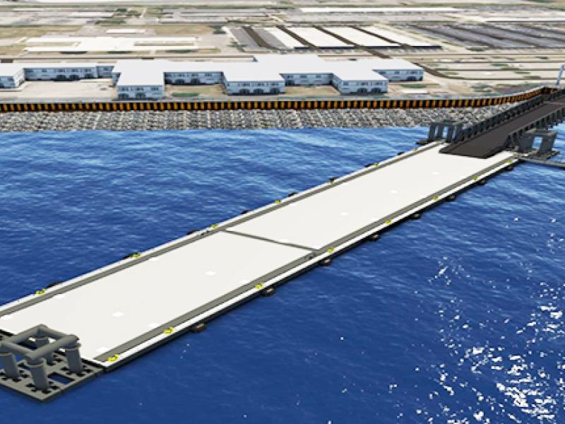 Conceptual rendering of NOAA North Charleston, SC pier facility renovation