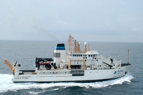 NOAA Ship Oscar Dyson aerial view