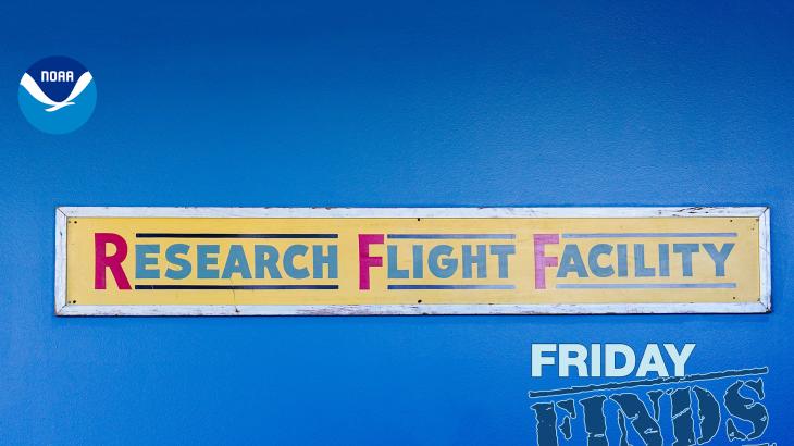 Historic sign from NOAA's Research Flight Facility